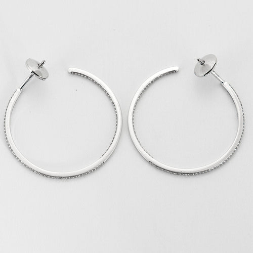 Boucles d'oreilles Messika Boucles d'oreilles Gatsby en Or blanc 18k 58 Facettes 250325