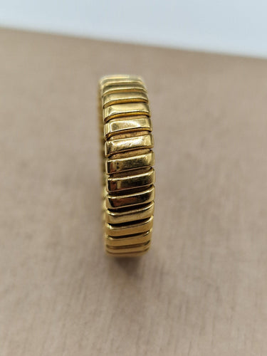 Bague 52 Bague Tubogas en or jaune 58 Facettes