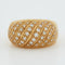 Bague 53 BAGUE OR JAUNE 18 CARATS 58 Facettes REF 5006/14