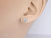 Boucles d'oreilles Boucles d'oreilles en or blanc avec diamants taille brillant 58 Facettes 2075