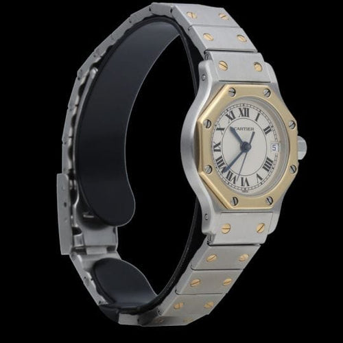 Montre Cartier Montre Santos Ronde Octagon 58 Facettes MT44435