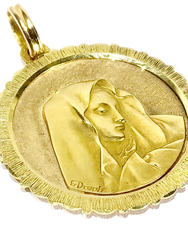 Emile Dropsy - Médaille Vierge or jaune