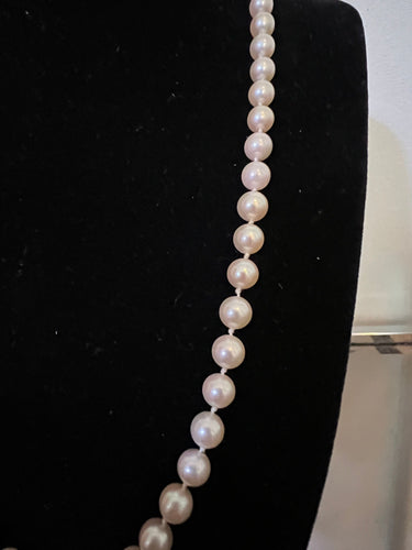 Collier Collier choker perles de culture blanches fermoir or  50,5 cm 58 Facettes