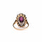 Bague 59 Bague marguerite rubis diamants en or 58 Facettes LMB-314