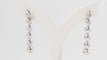 Boucles d'oreilles 4.3cm pendants d'oreilles en or blanc et diamants 58 Facettes 32256