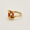 Bague 54 Bague en or jaune et corail 58 Facettes HOU5502