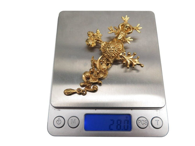 Pendentif vintage rare broche CHRISTIAN LACROIX croix comedie francaise pendentif 58 Facettes 267741