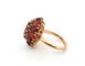 Bague 57 Bague vintage en or jaune avec citrines et diamants 58 Facettes