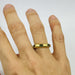 Ring 51.5 Poiray Gold Ring with Green Stones 58 Facettes 20400000814