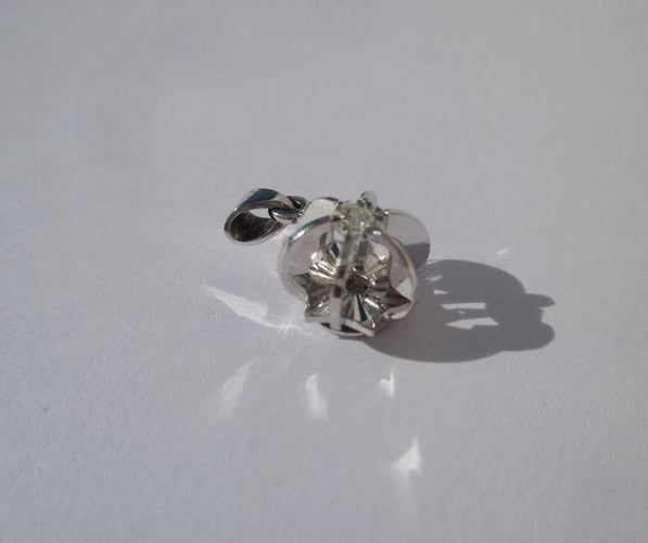 Pendentif Pendentif sphère étoile Art Déco or blanc diamant 58 Facettes