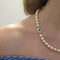 Collier Collier or blanc en perle de culture 58 Facettes