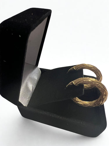 Boucles d'oreilles Boucles d'oreilles créoles rondes en or jaune texturé 58 Facettes 40