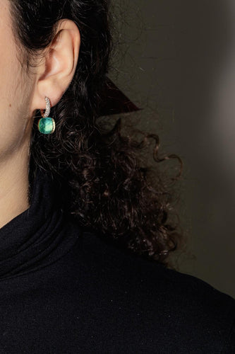 Boucles d'oreilles Pomellato Boucles d'oreilles Nudo Or rose, Or blanc Topaze, Diamant 58 Facettes 4909528CN