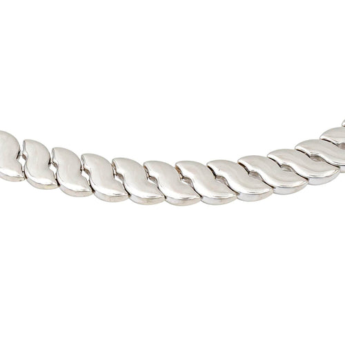 Collier Collier Or blanc Saphir 58 Facettes 4324637CN