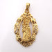 Virgin pendant pendant in yellow gold 58 Facettes E360472D