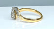 Bague 51 Bague toi et moi or et diamants, vers 1900 58 Facettes AB384