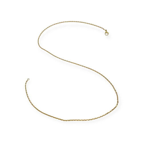 Collier Chaîne - Maille Forçat classique 51,5 cm en or jaune 750 58 Facettes 330092072