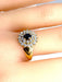 Bague 57 Bague or jaune saphir 26 diamants 58 Facettes AB373