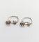 Boucles d'oreilles Dormeuses anciennes en or blanc 18k et platine serties de diamants 58 Facettes A06530