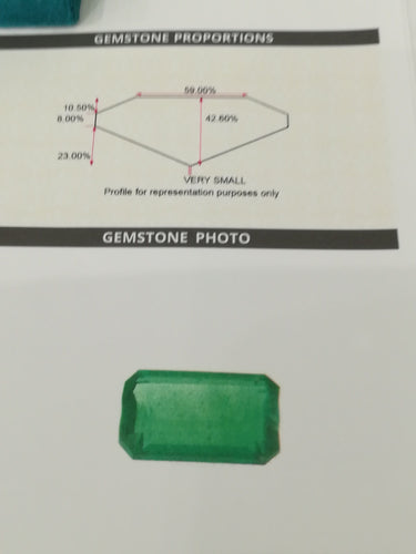 Bague 53 Bague Emeraude, Diamants, Or Blanc 58 Facettes