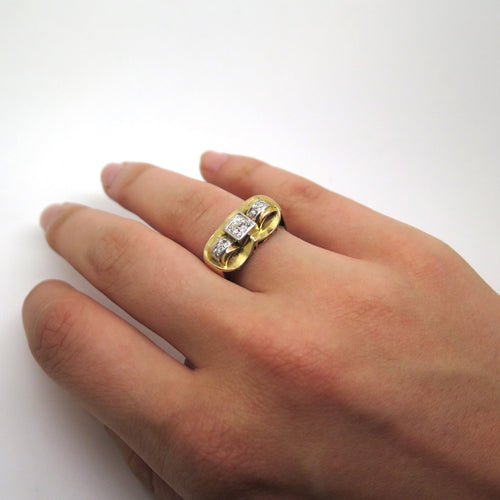 Bague 54 Bague taille ancienne en diamants 58 Facettes