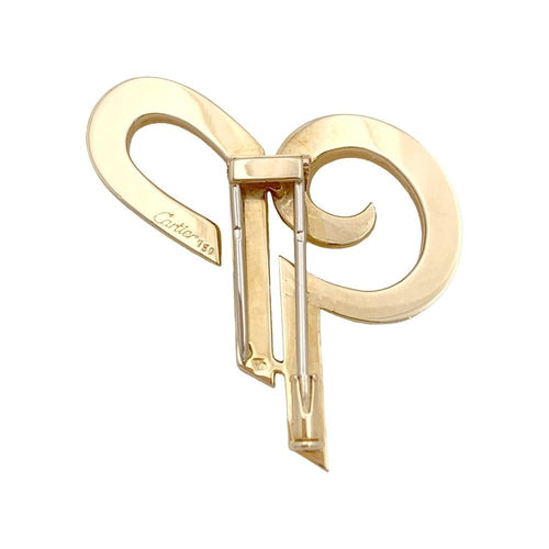Broche Broche Cartier, « Initiales », or jaune. 58 Facettes 35071