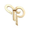 Broche Broche Cartier, « Initiales », or jaune. 58 Facettes 35071