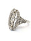 Bague 57 Bague en platine avec diamants 58 Facettes