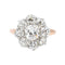 Bague 58 Bague Marguerite Or rose, Platine Diamant 58 Facettes 3904858CN