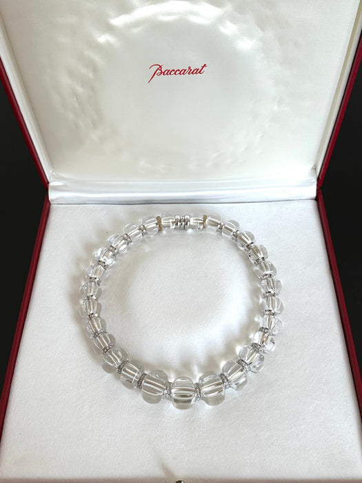 Collier BACCARAT - Collier Sherazade en or blanc avec cristaux et diamants 58 Facettes