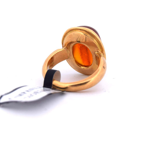 Bague 50 Bague en or ambré 58 Facettes