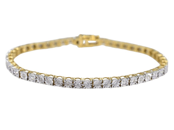 Bracelet Bracelet de tennis en or serti de diamants de 1,20 carat 58 Facettes 2149