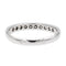 Bague 51 Bague Demi alliance Or blanc Diamant 58 Facettes 2673366CN
