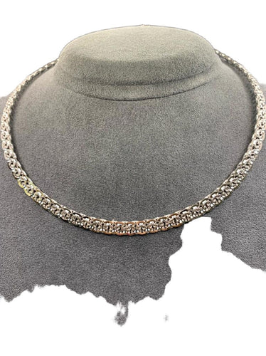 Collier Collier vintage en or blanc 58 Facettes