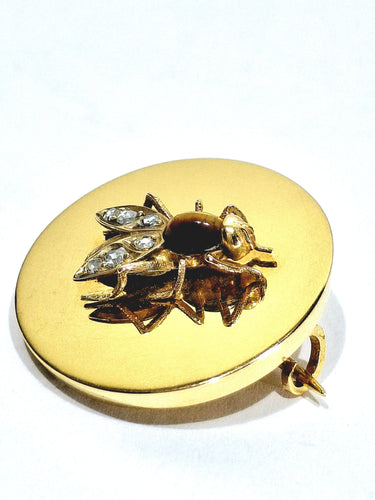 Broche Broche Guêpe or rose 58 Facettes