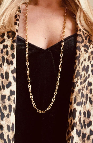 Collier CARTIER – Rare chaîne giletière Art Déco en or jaune 58 Facettes