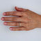 Bague 54 Alliance demi-tour diamants or jaune et diamants 58 Facettes
