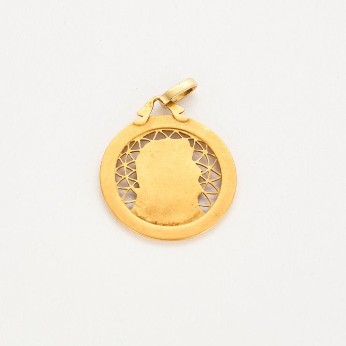 Pendentif Médaille vierge en or jaune signée pageli 58 Facettes 36604652