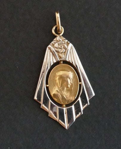 Médaille 2 Ors Art Déco