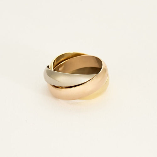 Bague 54 Cartier Bague Trinity en Or jaune, blanc et rose 18k 58 Facettes CAN1352