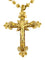 Pendentif Crucifix portugais avec chaîne en or jaune 58 Facettes
