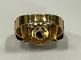 Bague 58 Bague tank or jaune saphir diamants 58 Facettes LP34