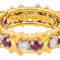 Bague 51 Tiffany&Co Bague Sixteen Stone Or jaune, Platine Rubis, Diamant 58 Facettes 4564997CN