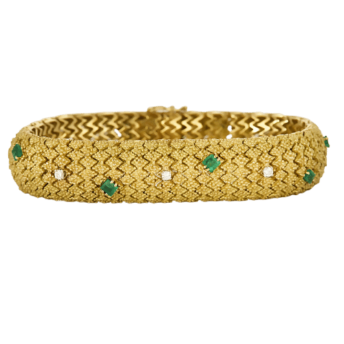 Bracelet Bracelet en Or jaune & blanc 18k 58 Facettes TRO0857