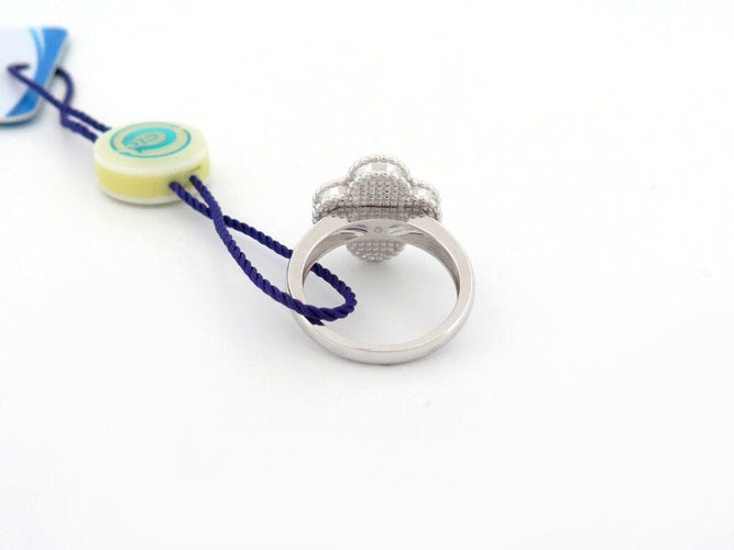 Bague 52 bague VAN CLEEF & ARPELS vintage alhambra 52 en or 18k diamant 58 Facettes 264866