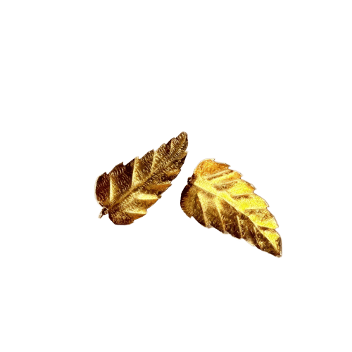 Boucles d'oreilles Boucles d'oreilles Feuilles d'or 58 Facettes