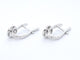 Boucles d'oreilles Boucles d'oreilles en or blanc avec diamants 58 Facettes 2280