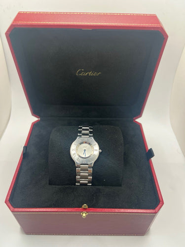 Montre Coffret complet Cartier 21 Must de Cartier 58 Facettes