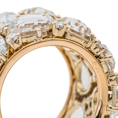 Bague 51 Pomellato Bague Lulu Or rose Topaze, Diamant 58 Facettes 3230376CN