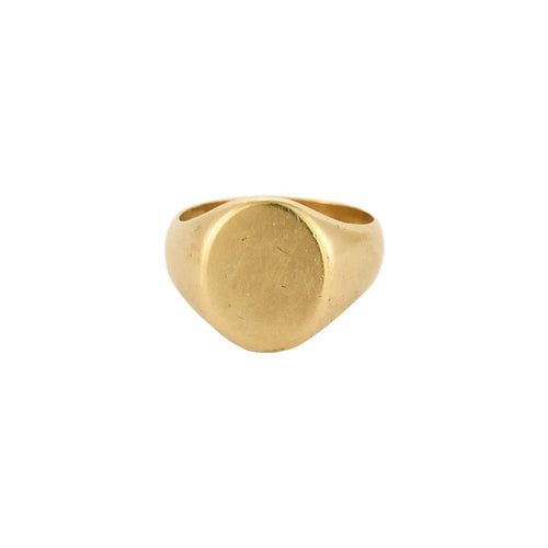 Bague 43 Chevalière en Or jaune 18k 58 Facettes ROM1271